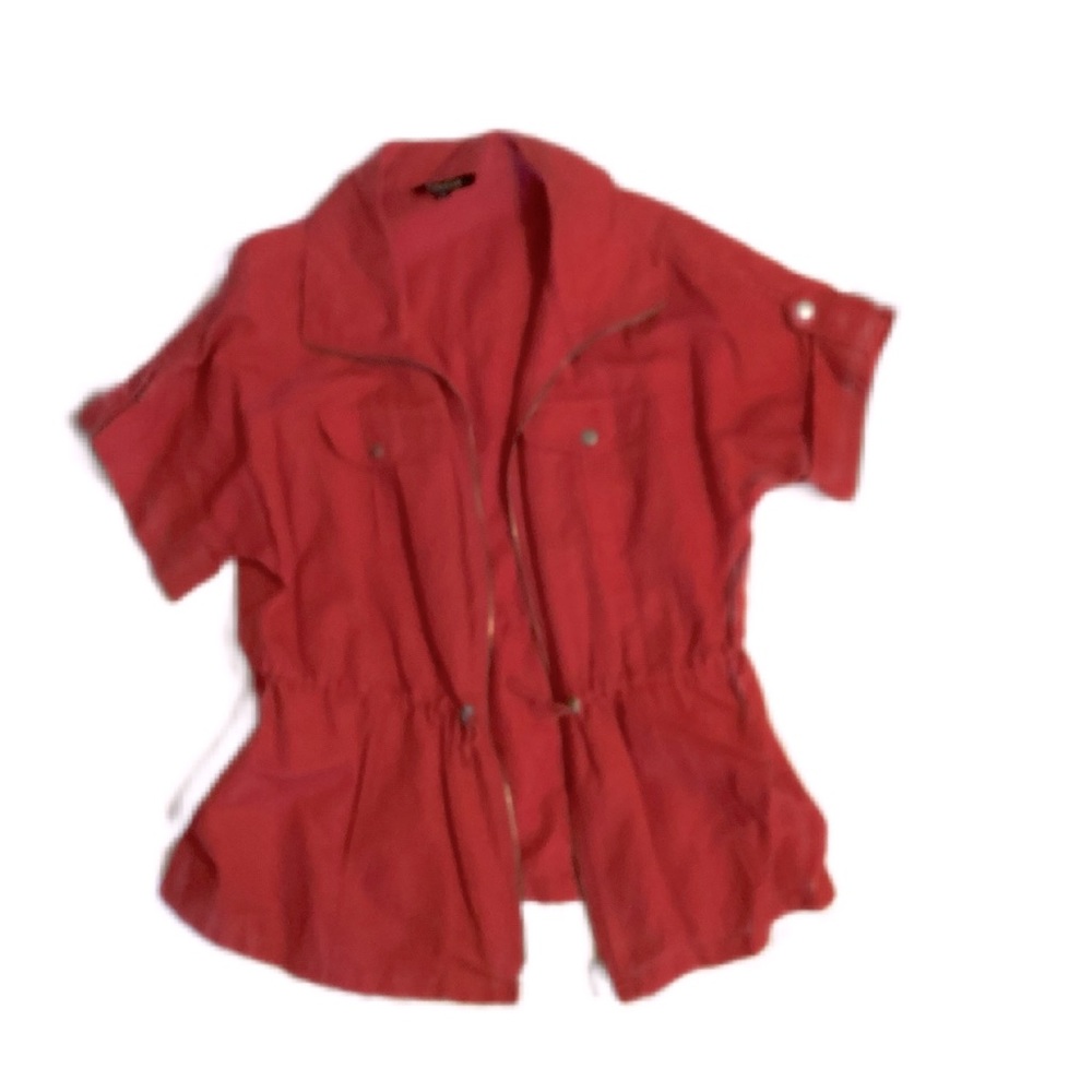 Chaus Women’s Zip Up Short Sleeve Casual Jacket